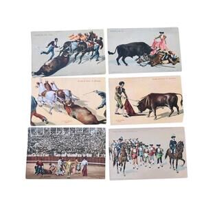 Vintage Republica Of Mexicana Lot Of 6 Post Cards Not Addressed